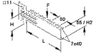 1St. Niedax KTUL 400 Ausleger ZU Hängestiel KTUL400