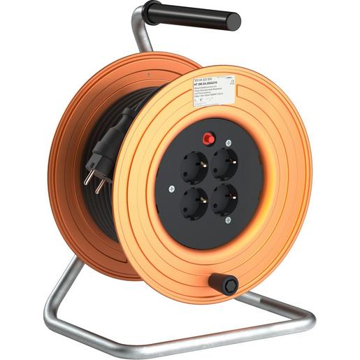 1St. Schill HT 280.S4.25KG315 Kabeltrommel aus Stahlblech mit 4-fach Steckdose