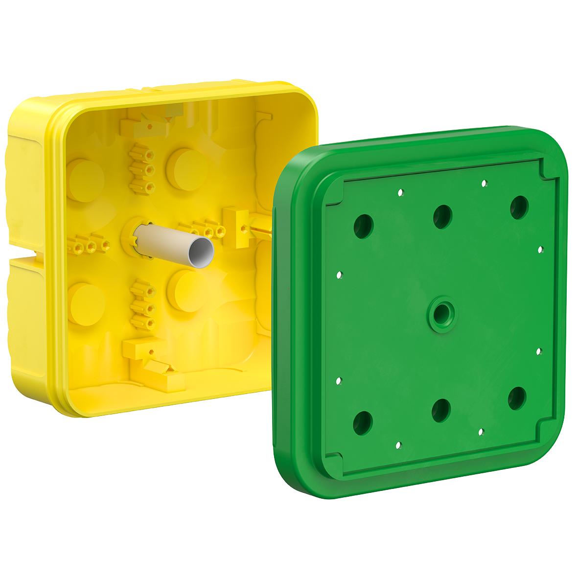 1St. Kaiser 1296-02 Verbindungs-Kasten für Klemmen bis 16qmm 180x180x79mm 129602...