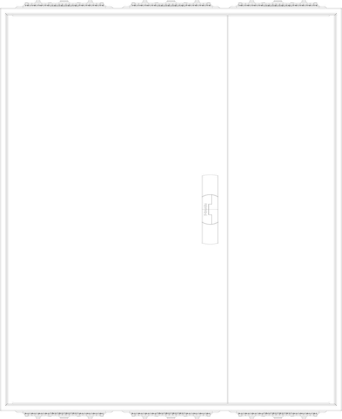 1St. F-Tronic ZA093 Leergehäuse ZA093, IP31/IP43, H=950mm, B=800mm 7120503
