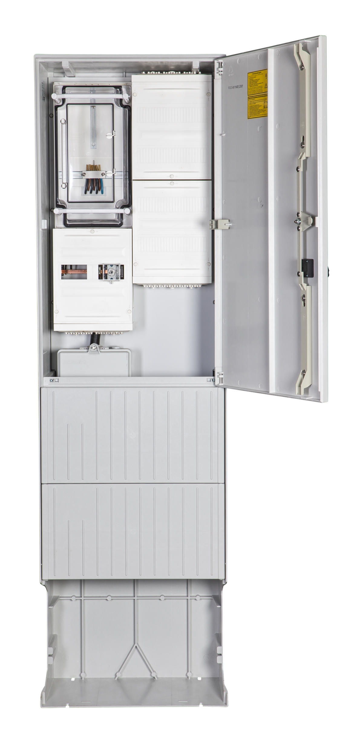 1St. F-Tronic ZSA202-2-ZK-APZ-TSG Zähleranschlusssäule 2-feldrig, H=2010mm, 3.HZ, Haube mit Tür, ZSA202-2-ZK-APZ-TSG-HAK-HT 7160133