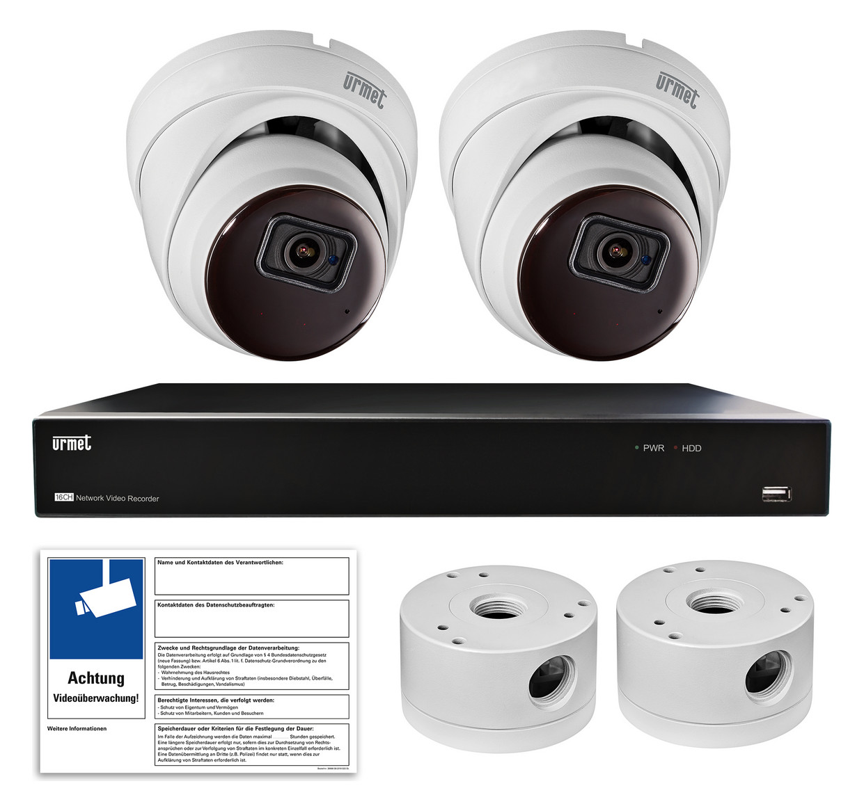 1St. Grothe SET 1098/902 Videoueberwachungsset KI Plus Dome