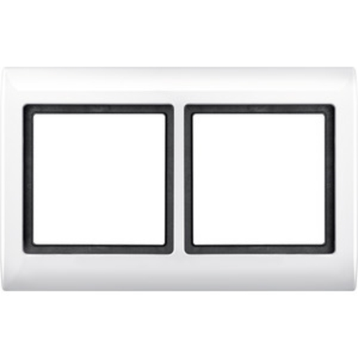 1St. Merten 400219 AQUADESIGN-Rahmen, 2-fach, polarweiß