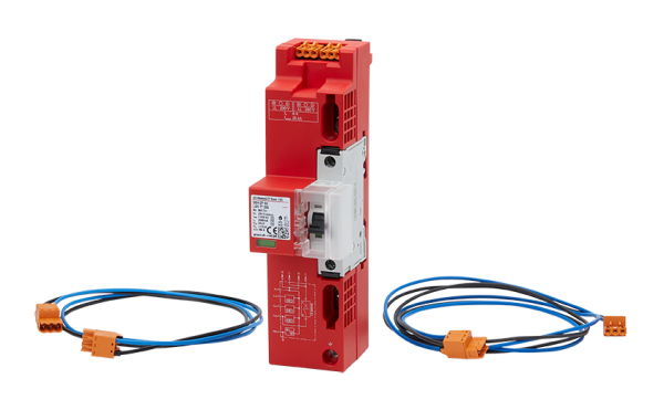 1St. F-Tronic SPVGÜSB6 Spannungsversorgung SPVGÜSB6, ÜSS mit LS-Schalter B6A 1pol., 25kA, Kabel RfZ und APZ 7111007