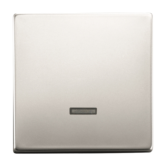 1St. Busch-Jaeger 6543-866-101 Bedienelement, mit Glimmlampe pur edelstahl edelstahl