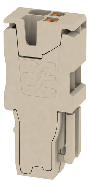 100St. WEIDMÜLLER APG 1.5/2 Stecker (Klemmen), PUSH IN, 1.5 mm2