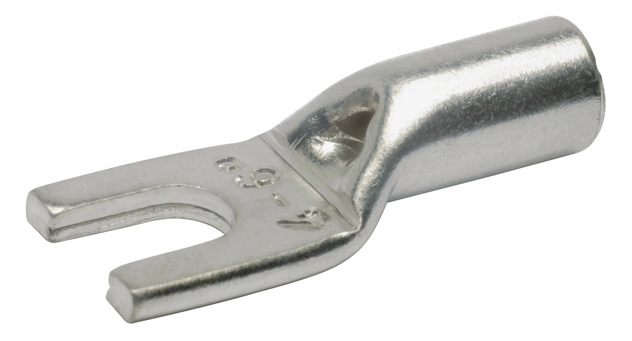 100St. Klauke Rohrkabelschuh Gabel 16qmm 97C5 M5 E-Cu galv. verz. m.Sichtloch