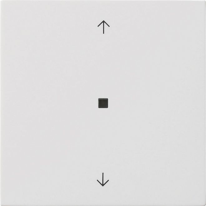 1St. Gira 5382112 S3000 System 3000 Bedienaufsatz BT Pfeilsymbole Reinweiß glänzend