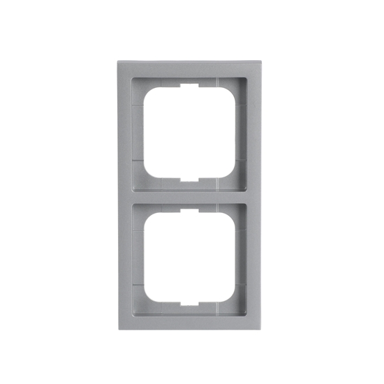 1St. Busch-Jaeger 1722-183K future linear-2-fach Rahmen future linear alusilber