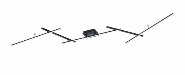 1St. Trio 628410532 628410532 LED Deckenleuchte schwarz