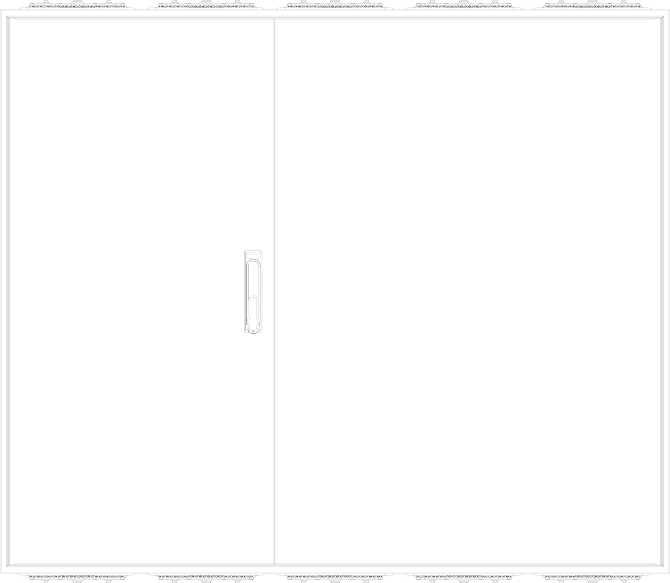 1St. F-Tronic ZF115 Leergehäuse ZF115, IP54, H=1100mm, B=1300mm 7120530