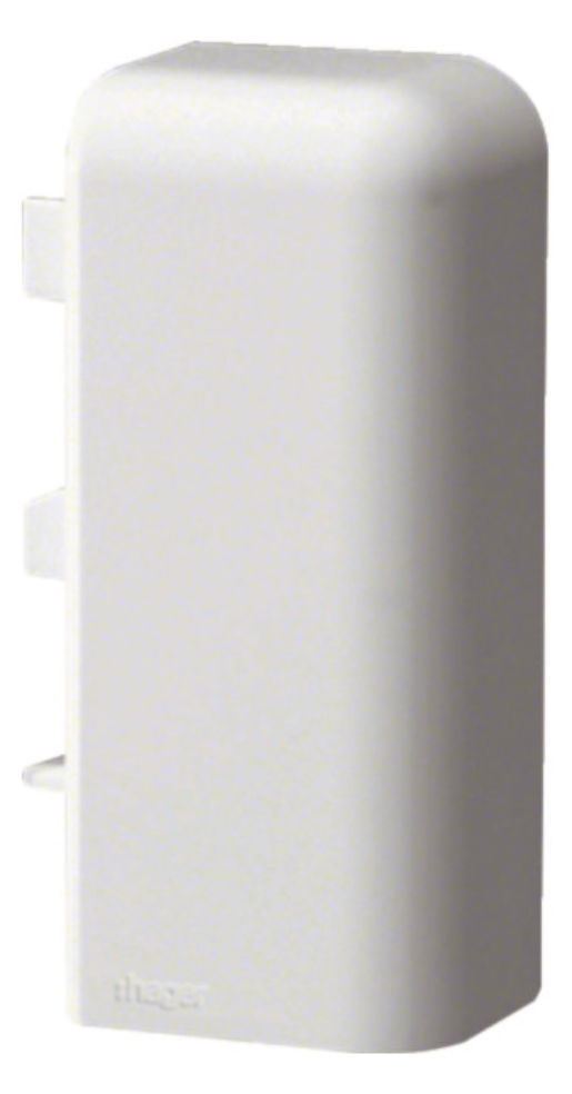 1St. Hager M55539010 Endstück rechts, SL 20051, reinweiß