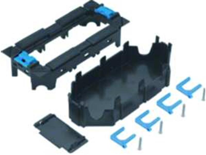 1St. Hager GTVR300 Geräteträger für 3 Rastec 45 Geräte