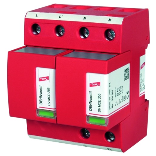 1St. Dehn 951200 Kombiableiter Typ 1 + Typ 2 DEHNventil M für einphasige TN-Systeme DV M TN 255