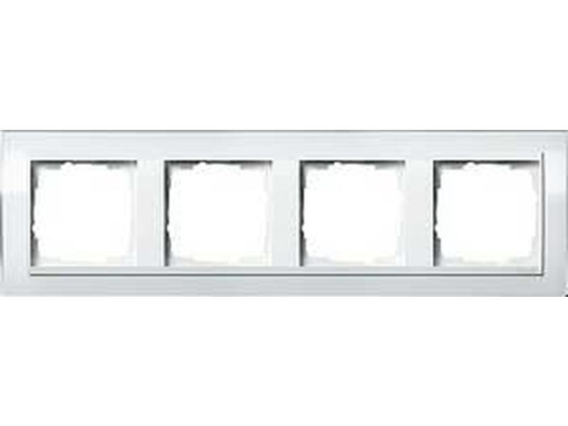 1St. Gira 0214723 Rahmen 4fach für Reinweiß Gira Event Klar Weiß