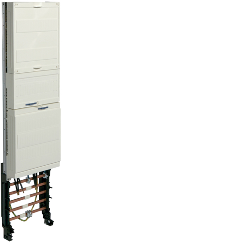 1St. Hager ZH3EL22 Komplettfeld univers Z 2 Zählerplätze BKE-I H=1050mm 1-feldig