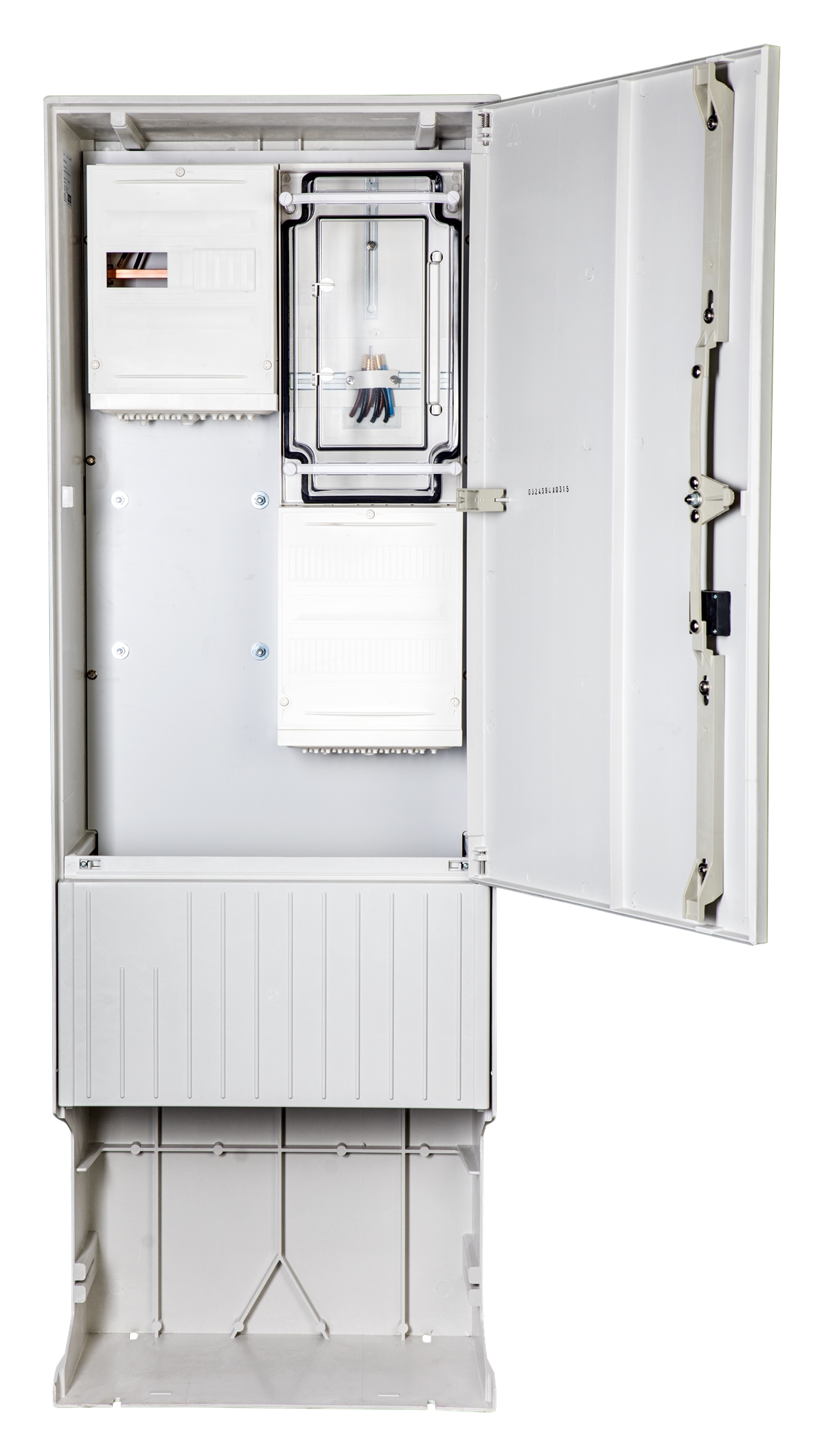 1St. F-Tronic ZSA172-2-ZK-HG Zähleranschlusssäule 2-feldrig, H=1710mm, 3.HZ, Haube geschl., ZSA172-2-ZK-HG 7160003