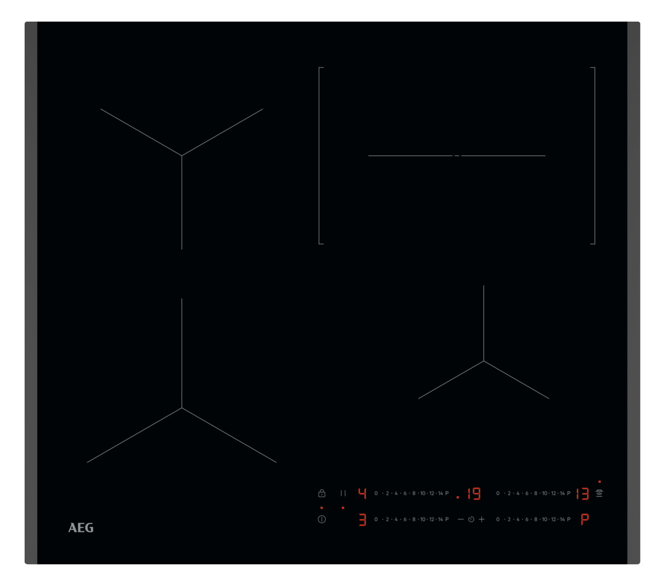 1St. AEG TO64IC00FB INDUKTION TO64IC00FB Kochfeld autark Induktion
