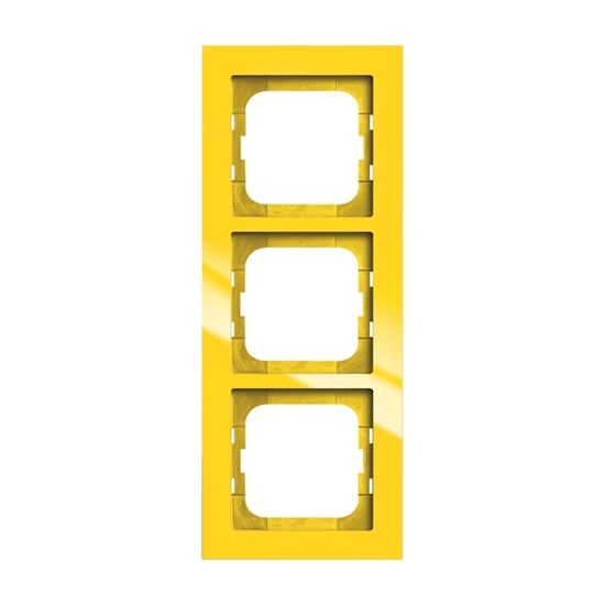 1St. Busch-Jaeger 1723-285 3-fach Rahmen Busch-axcent gelb