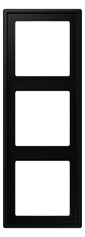 1St. Jung LS983SWM Rahmen 3fach, schwarz matt