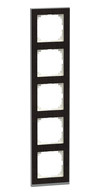 1St. Merten MEG4050-3671 M-Pure Decor-Rahmen, 5fach, Wenge/aluminium, M-Pure Decor