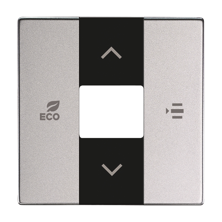 1St. Busch-Jaeger 6236-83 Zentralscheibe, für Fan Coil-Regler Busch-free@home alusilber