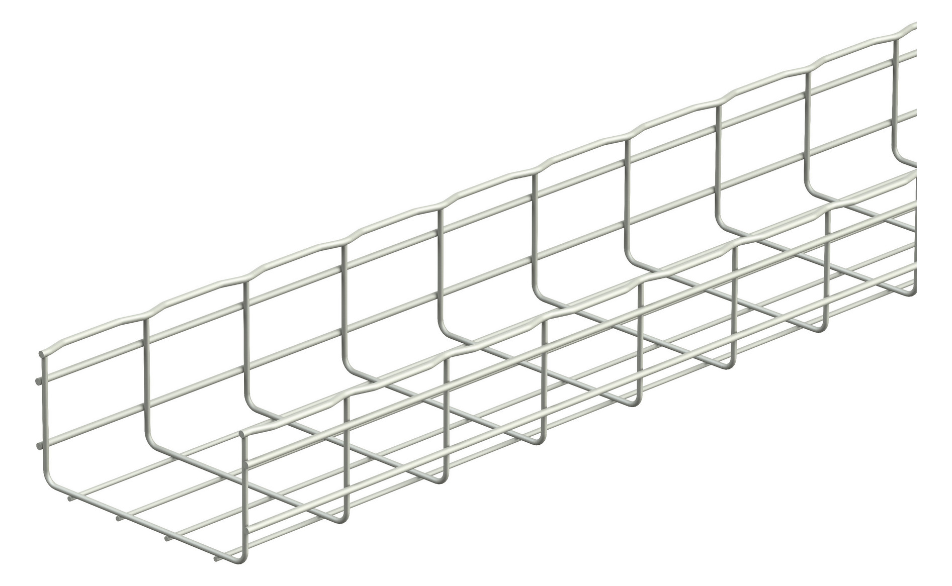 1m CABLO Gitterrinne CF105/100EZ elektrolytisch