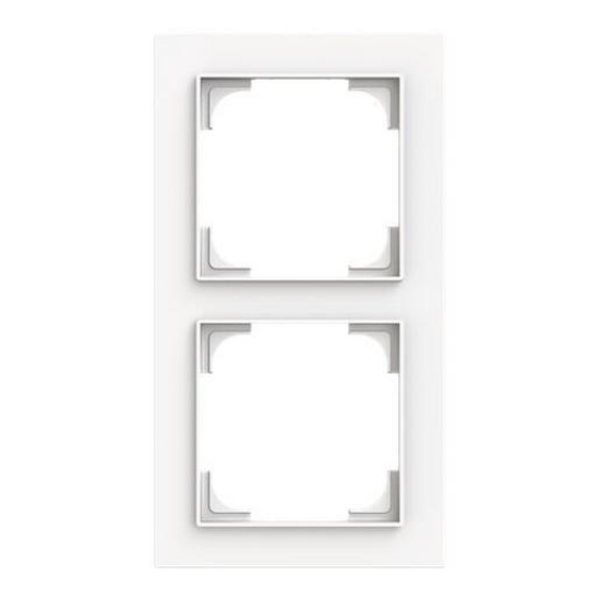 1St. Busch-Jaeger 1722-44M Rahmen 2-fach studioweiss matt