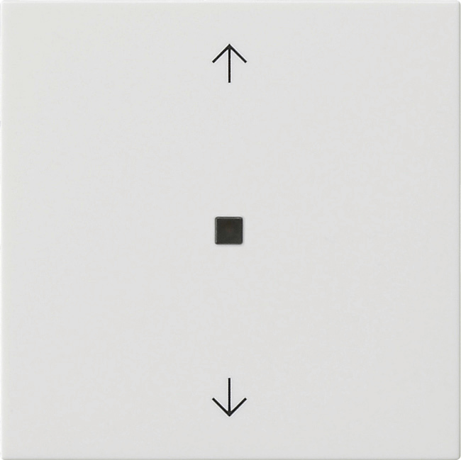 1St. Gira 538203 System 3000 Bedienaufsatz BT Pfeilsymbole. S3000, Reinweiß glänzend