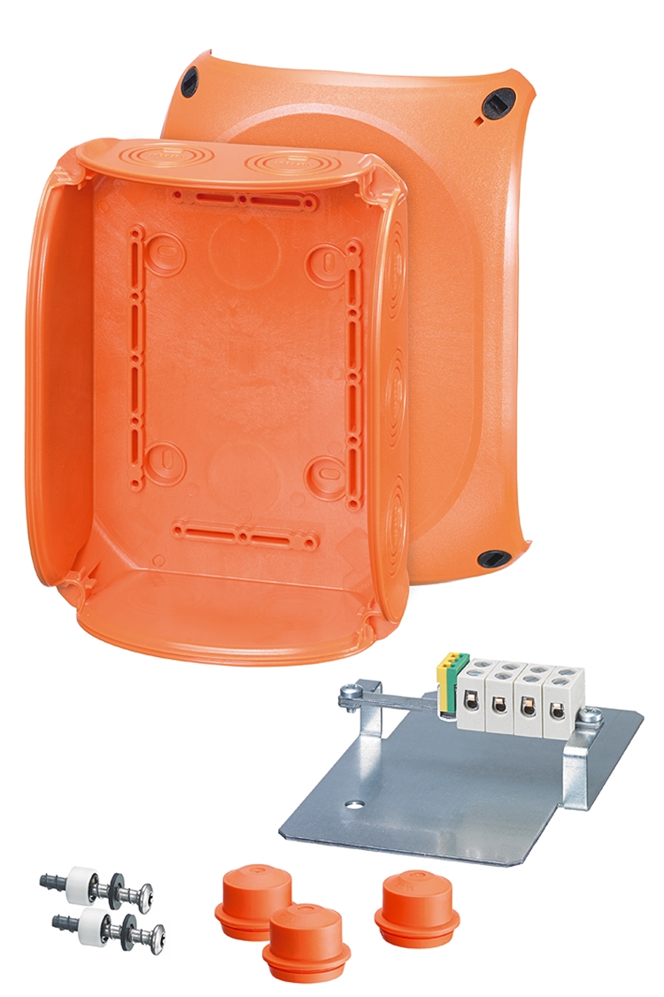 1St. Hensel FK 1610 Kabelabzweigkasten mit Funktionserhalt, 1,5-10 qmm, 5polig, Thermoplast 62000184 FK1610