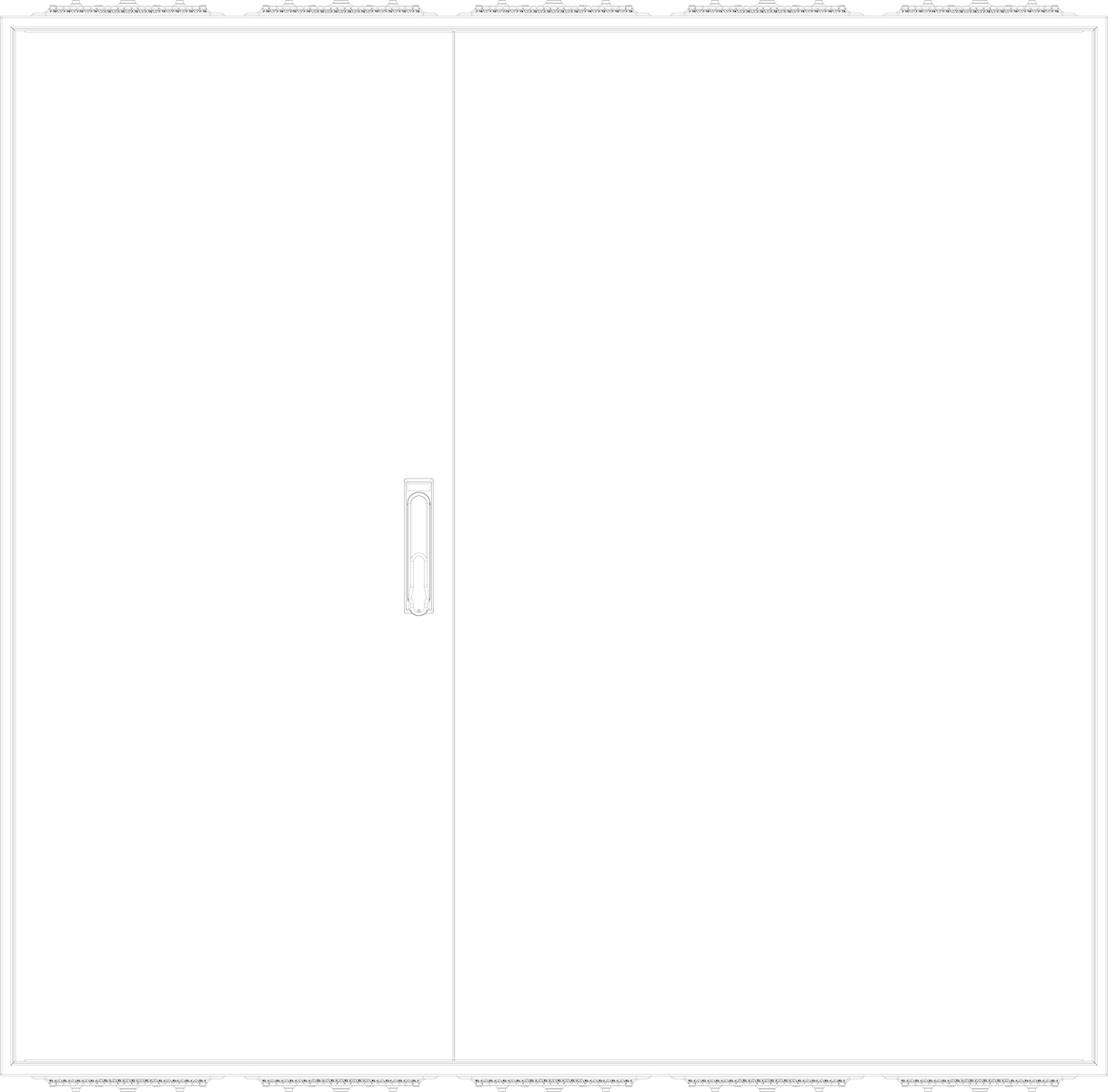 1St. F-Tronic ZF125 Leergehäuse ZF125, IP54, H=1250mm, B=1300mm 7120535