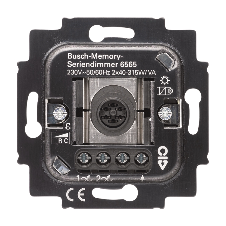 1St. Busch-Jaeger 6565 U Busch-Serien-Tastdimmer, UP, RC, 45-315 W