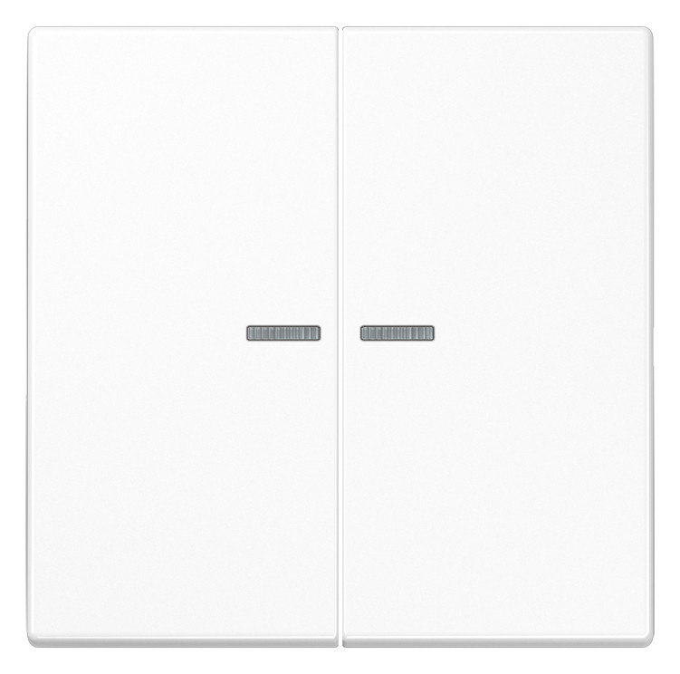 1St. Jung LS102KO5WW Serienwippe mit Lichtleiter für KNX Taster, Serie LS, alpinweiß LS 102 KO5 WW 1St. Jung JUNG HOME Taster 2fach BTLS17102WW