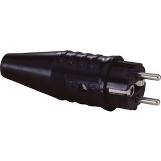 1St. Vollgummi-SCHUKO-Stecker 3 x 2,5mm² IP44 Schnellverschluss 1St. Vollgummistecker 3 x 2,5mm² IP44 Schnellverschluss...