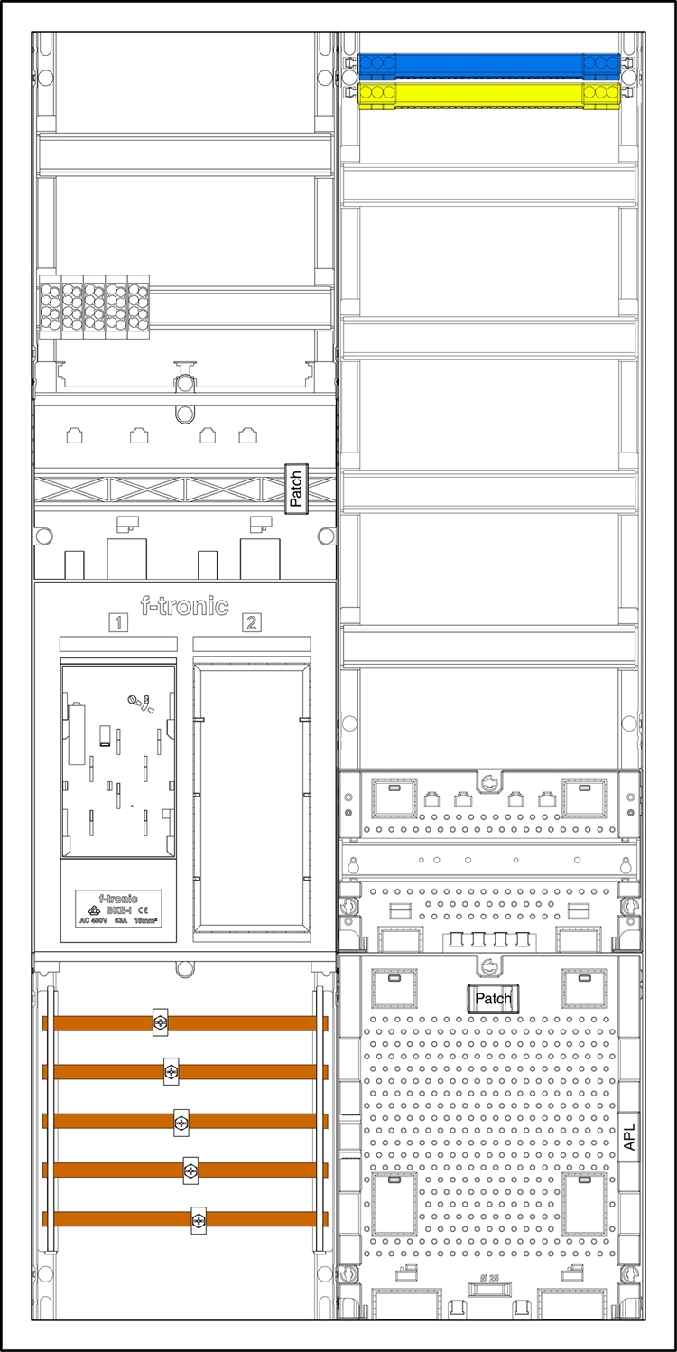 1St. F-Tronic EHZ721APZRFZODS-16 EHZ721APZRFZODS-16,1ZP 16mm², 1 R, 1 VAPZRFZ inkl. APL,2 PPV, 1 PL150 7195232