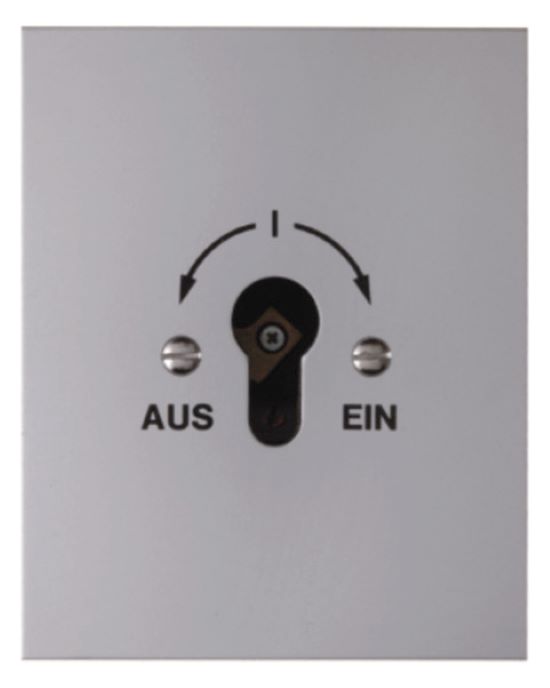 1St. Hager WDE4416 Schlüsselschalter UP für Profil-Halbzylinder