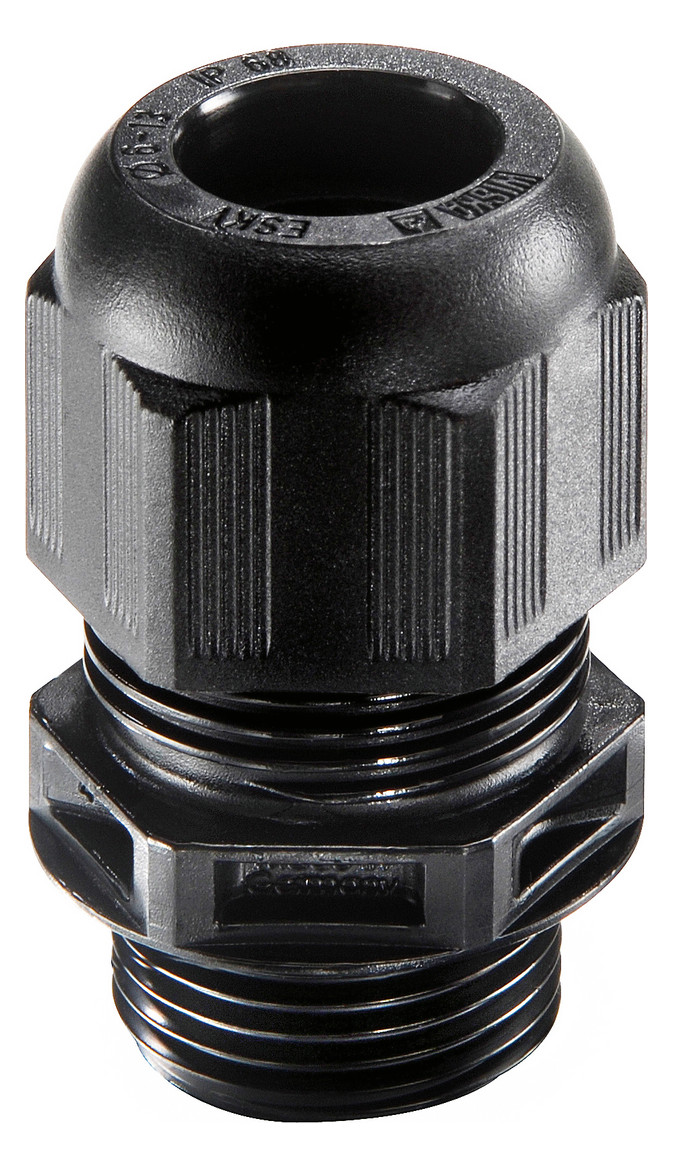 50St. Wiska 10066120 Kunststoffkabelverschraubung M12 RAL 9005 ESKV 12