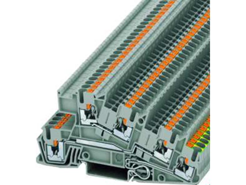 10St. Phoenix PTI 2,5-PE/L/L Installationsschutzleiterklemme Push-in-Anschluss Querschnitt: 0,14 mm² - 4 mm² AWG