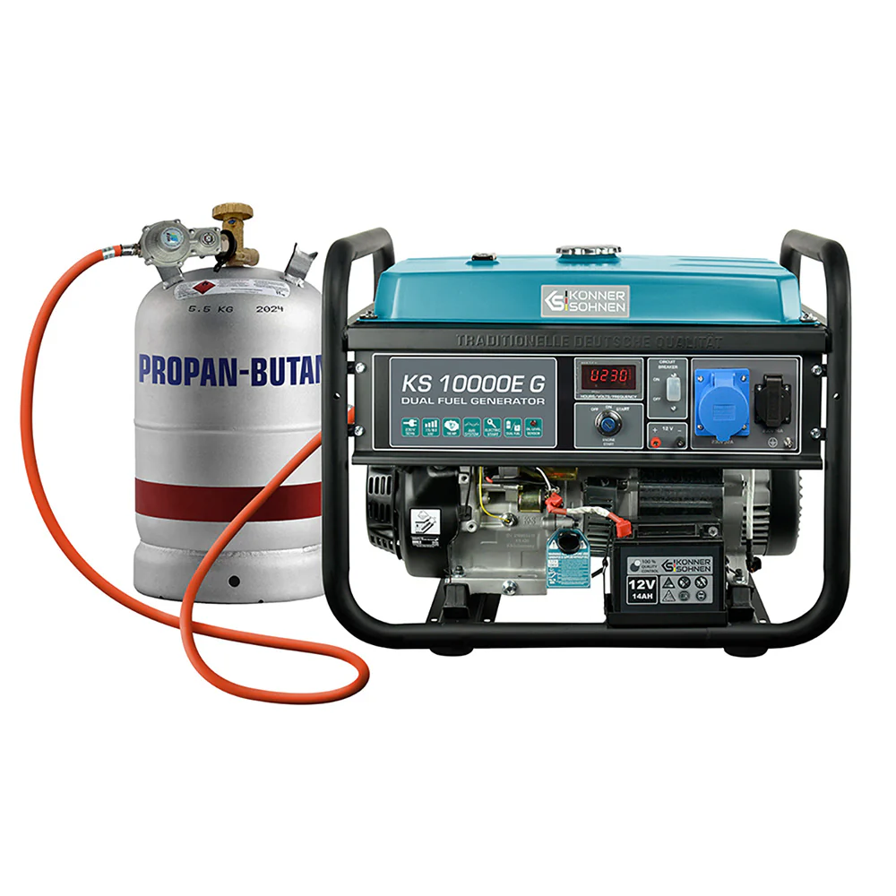 1St. Könner & Söhnen KS10000EG LPG/Benzin-Generator KS 10000E G
