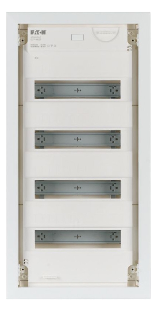 1St. Eaton 178804 KLV-48UPP-F Unterputz-Kleinverteiler, 4-reihig, Stahlblechtür flach