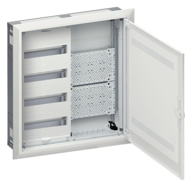 1St. Hager FWU42K3 Feldverteiler UP 48PLE+Multimedia, IP30, SKII, Nischenmaße HxBxT 657x565x112mm