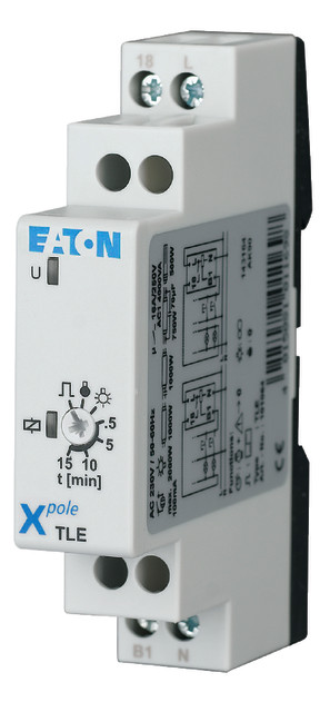 1St. Eaton 101064 TLE Treppenlichtzeitschalter, 4 Funktionen, 1S