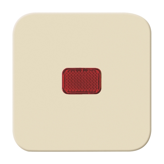 1St. Busch-Jaeger 2509-212 Wippe für Kontrollschalter mit roter Kalotte Busch-Duro 2000 SI cremeweiß