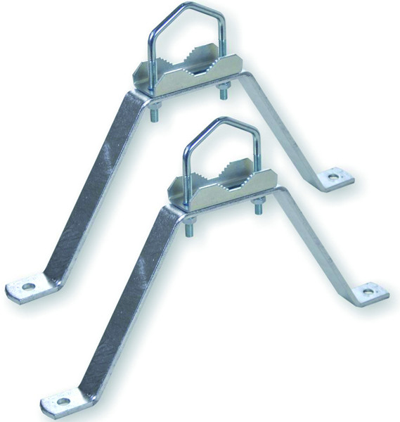 1St. WEIss MHZ2060 Mauerhalterset Stahl 20cm