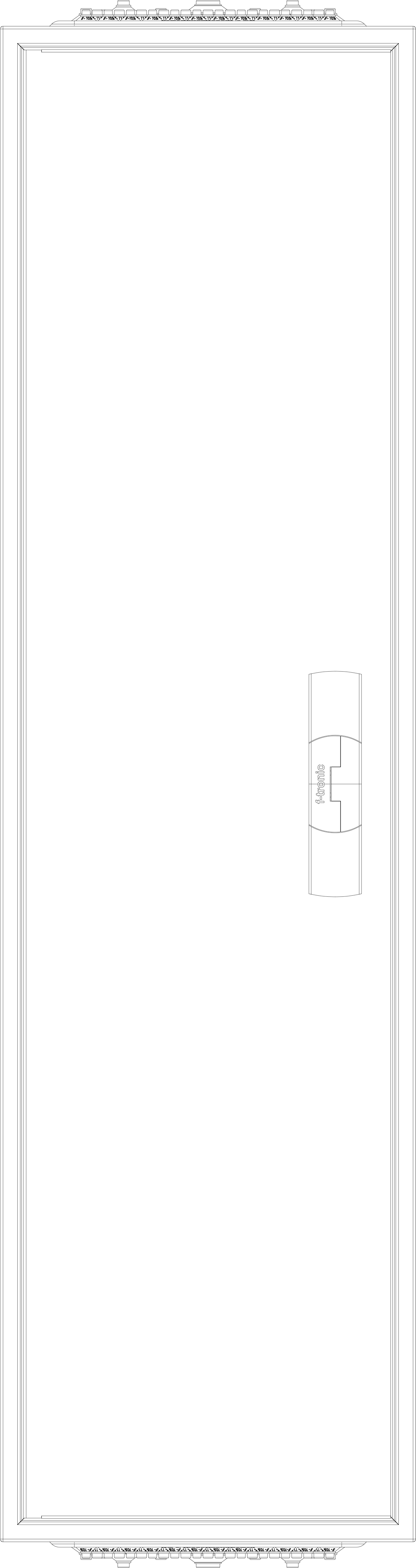 1St. F-Tronic ZA111 Leergehäuse ZA111, IP31/IP43, H=1100mm, B=300mm 7120506