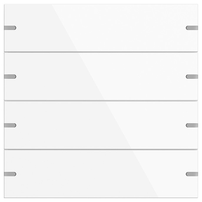 1St. Gira 5024903 Wippenset 4f Tastsens.4 TS4 Reinweiß(lack.)