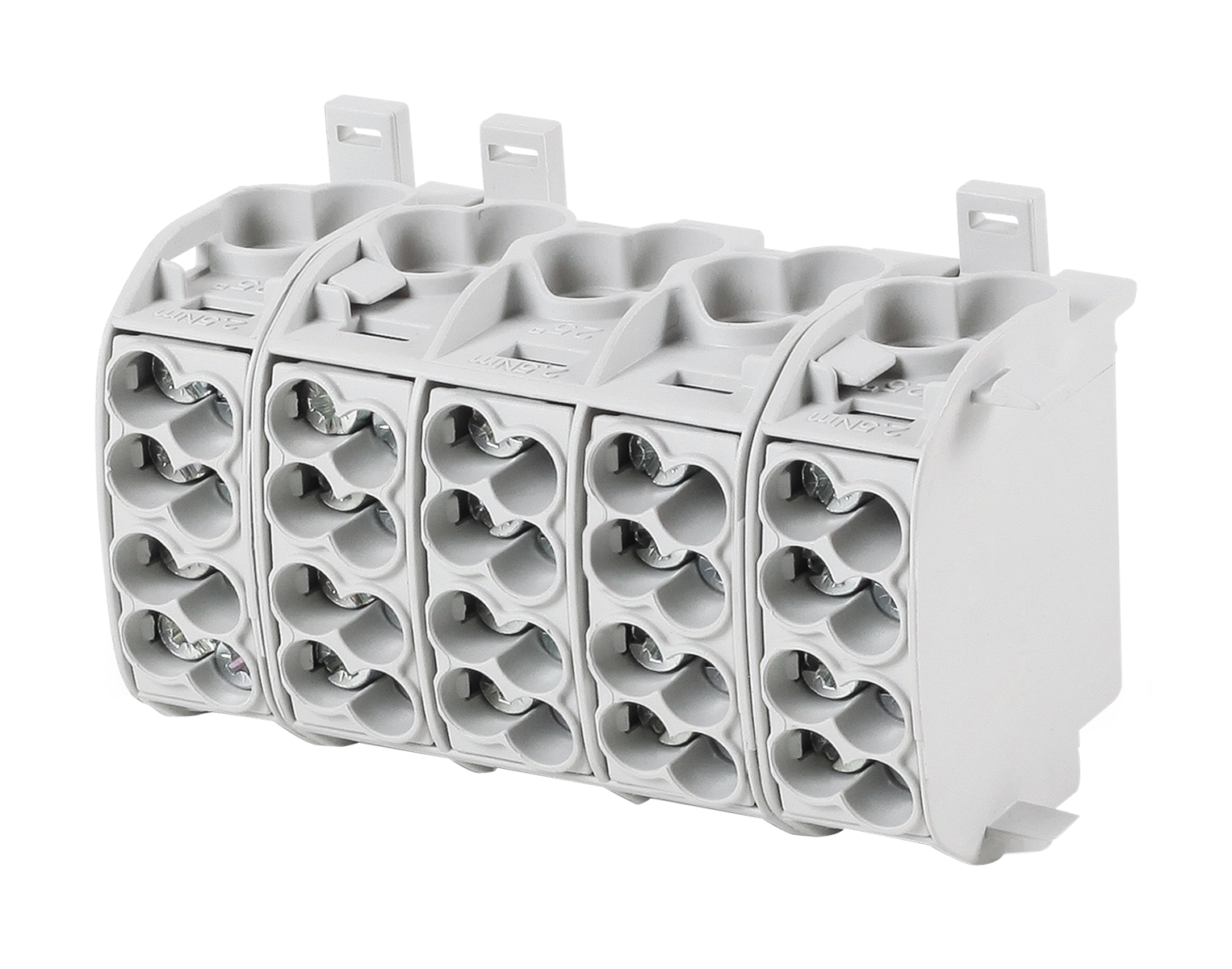 1St. F-Tronic HLAK5p25ALUgr Hauptleitungsabzweigklemme, 25mm², 5polig, CU/AL, grau, HLAK5p25ALUgr 7730020