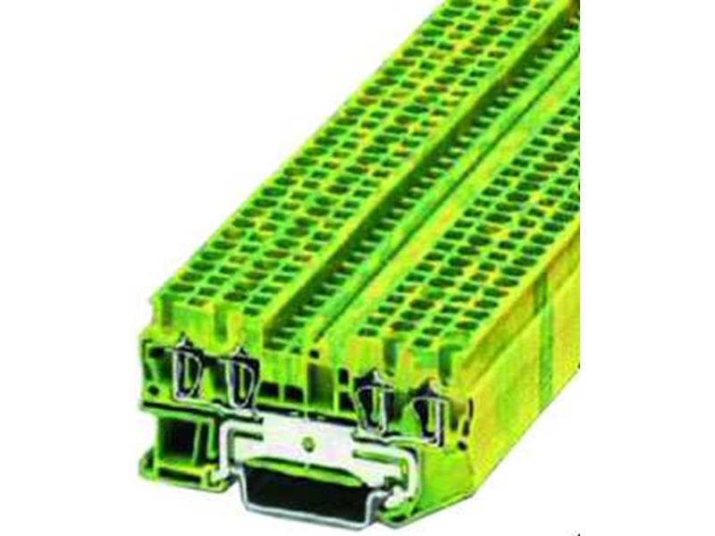 1St. Phoenix ST 2,5-QUATTRO-PE Schutzleiter-Reihenklemme Zugfederanschluss Anzahl der Anschlüsse: 4 0,08 mm² - 4