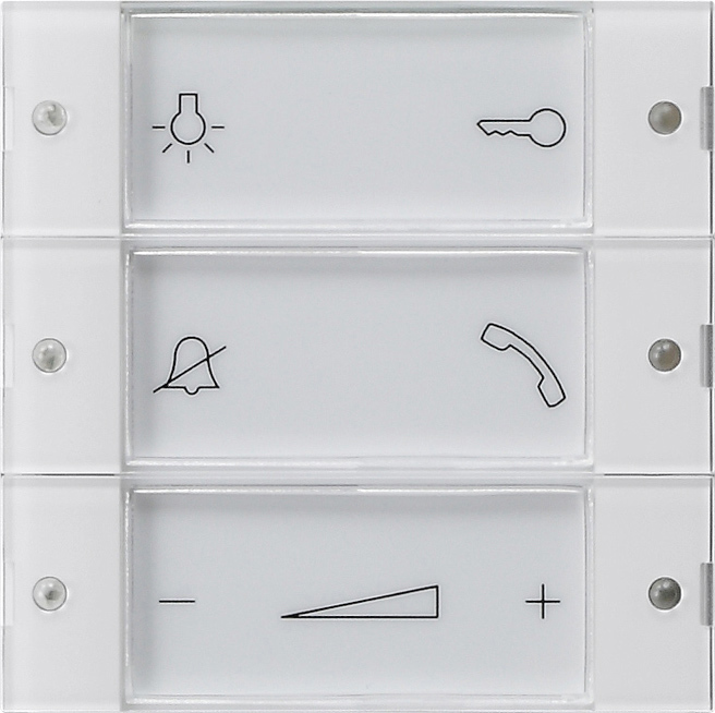 1St. Gira 850003 Aufsatz Bedientaster Wohnungsstation System 55 Klar