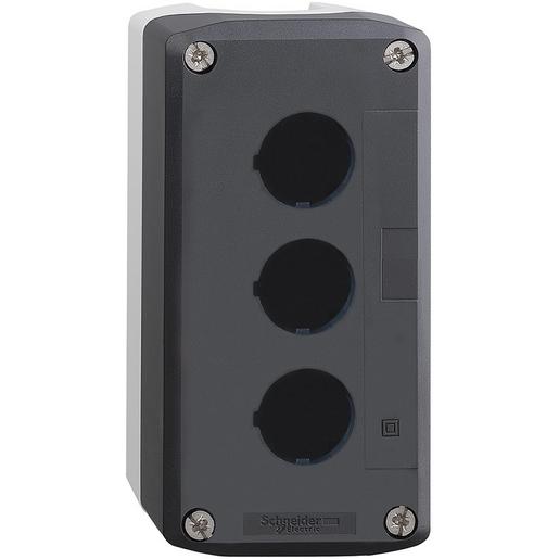 1St. Schneider Electric XALD03 Leergehäuse, XAL-D, Kunststoff, 3 horizontale Bohrungen